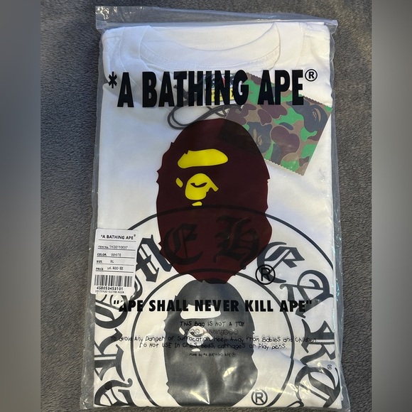 A Bathing Ape BAPE x Chrome Hearts T-Shirt New Size Medium - Picture 1 of 5